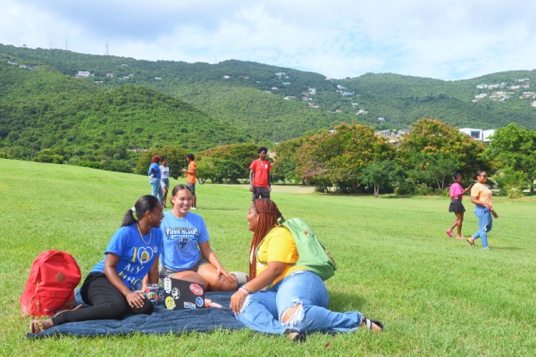Students Congregating