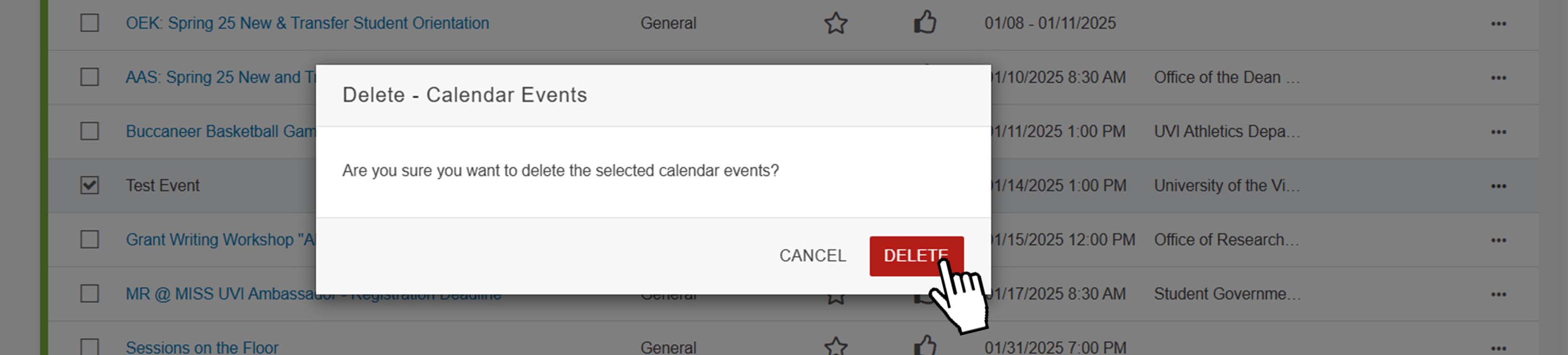 Confirming to delete multiple Files