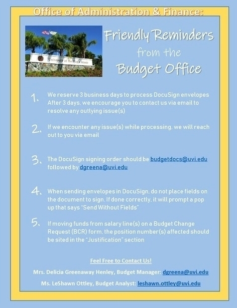 Budget Procedures