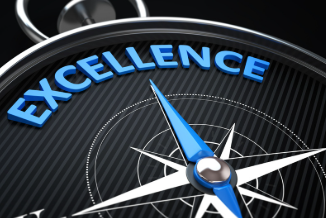 Graphic image displaying excellence
