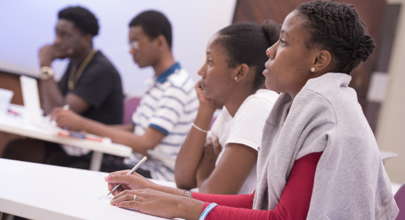 Students in class