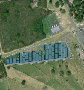 Rendering of UVI STX Campus Photovoltaic Project