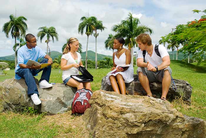 Students on AAS Campus