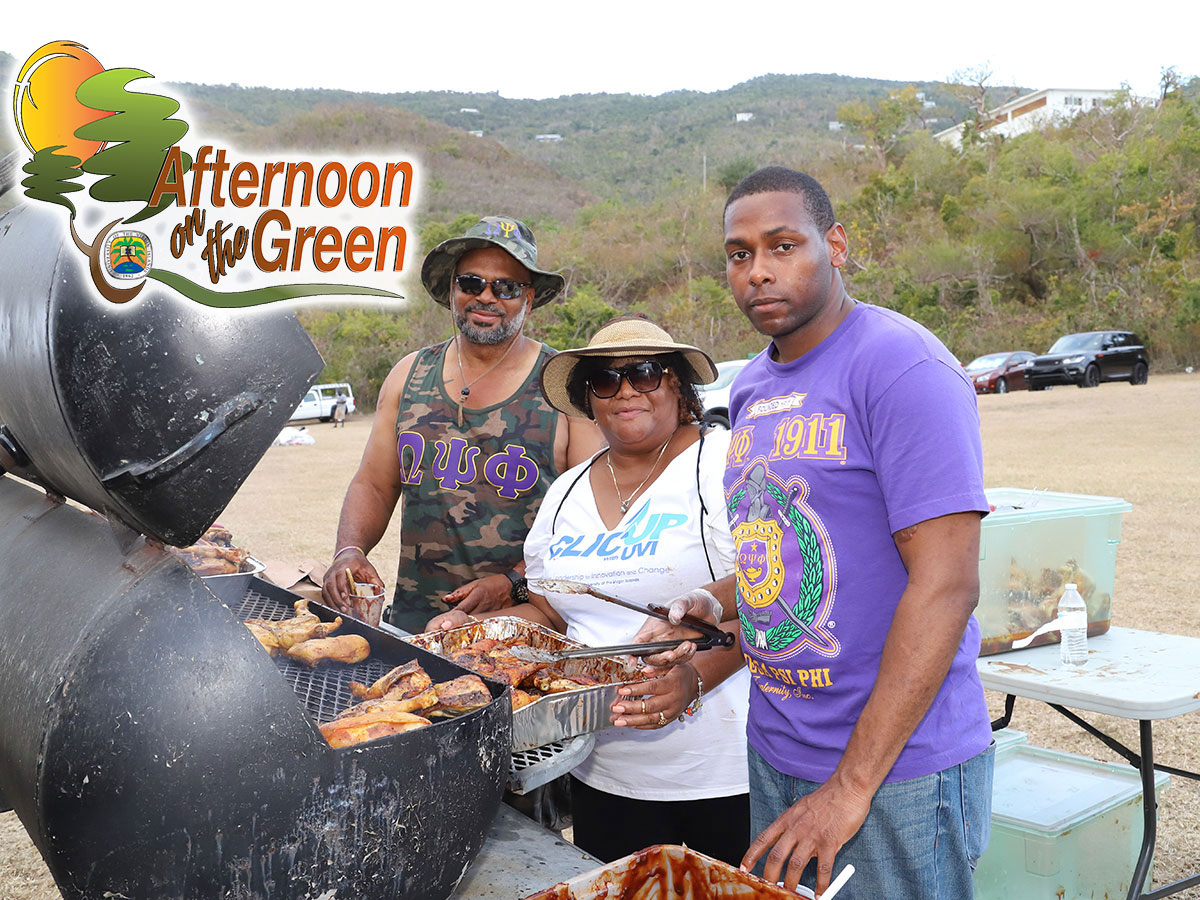 Grilling Food on the Green