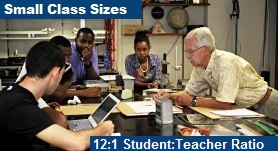 Small Class Sizes - 11:1 Student:Teacher Ratio