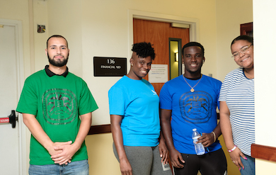 UVI Students gather in the ACC Building on the Orville E. Kean Campus on St. Thomas