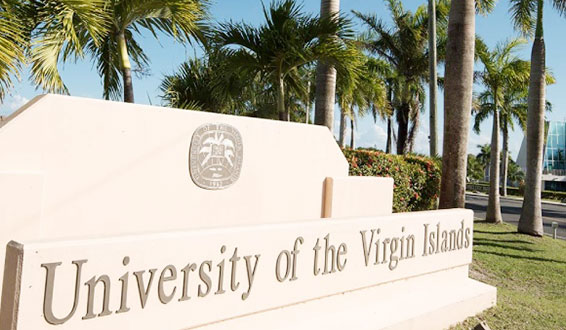 Photo of UVI Albert A. Sheen Campus Entrance