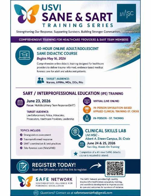SANE/SART Training 2026 June flyer
