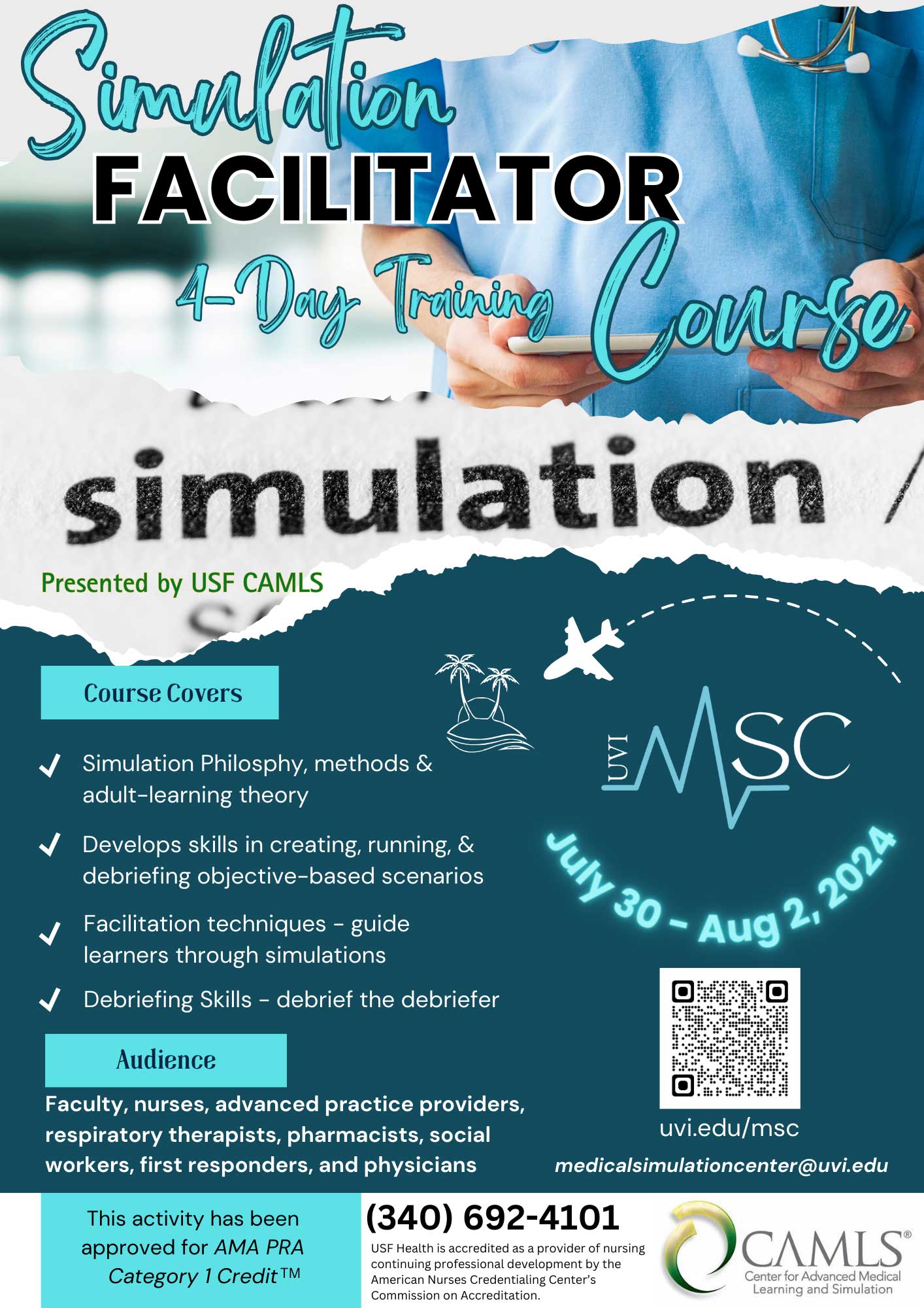 Simulation Facilitator Class Flyer Image