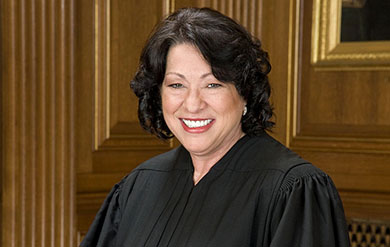 The Honorable Sonia Sotomayor, United States Supreme Court justice