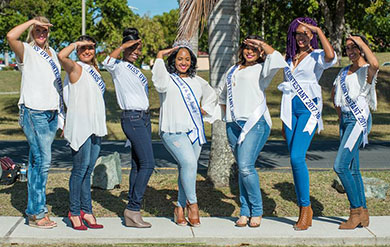 Contestants for 2017 Miss UVI Ambassadorial Competition