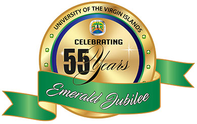 UVI Logo for 55th Year Anniversary