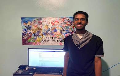 Recent UVI graduate Lorenzo Laplace helped train V.I. students in Cybersecurity during his virtual summer internship at Sandia National Laboratories.