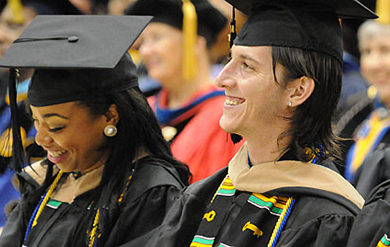 UVI Students beam with joy at the University's Graduation Ceremony.