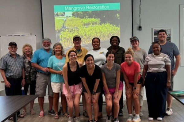 mangrove restoration with partners