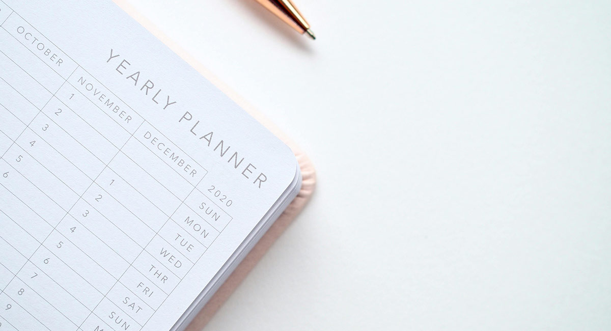 Calendar on desk